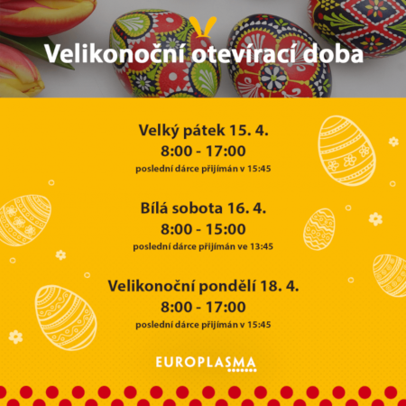 Velikonoční otevírací doba 2022