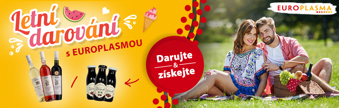 Letní darování s EUROPLASMOU 2025