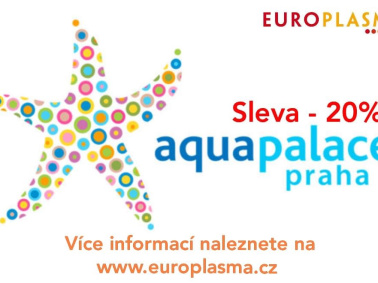 Sleva 20 % pro všechny naše dárce – Aquapalace Praha