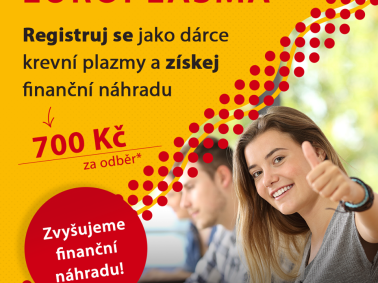 Zvyšujeme finanční náhradu až na 700 Kč!